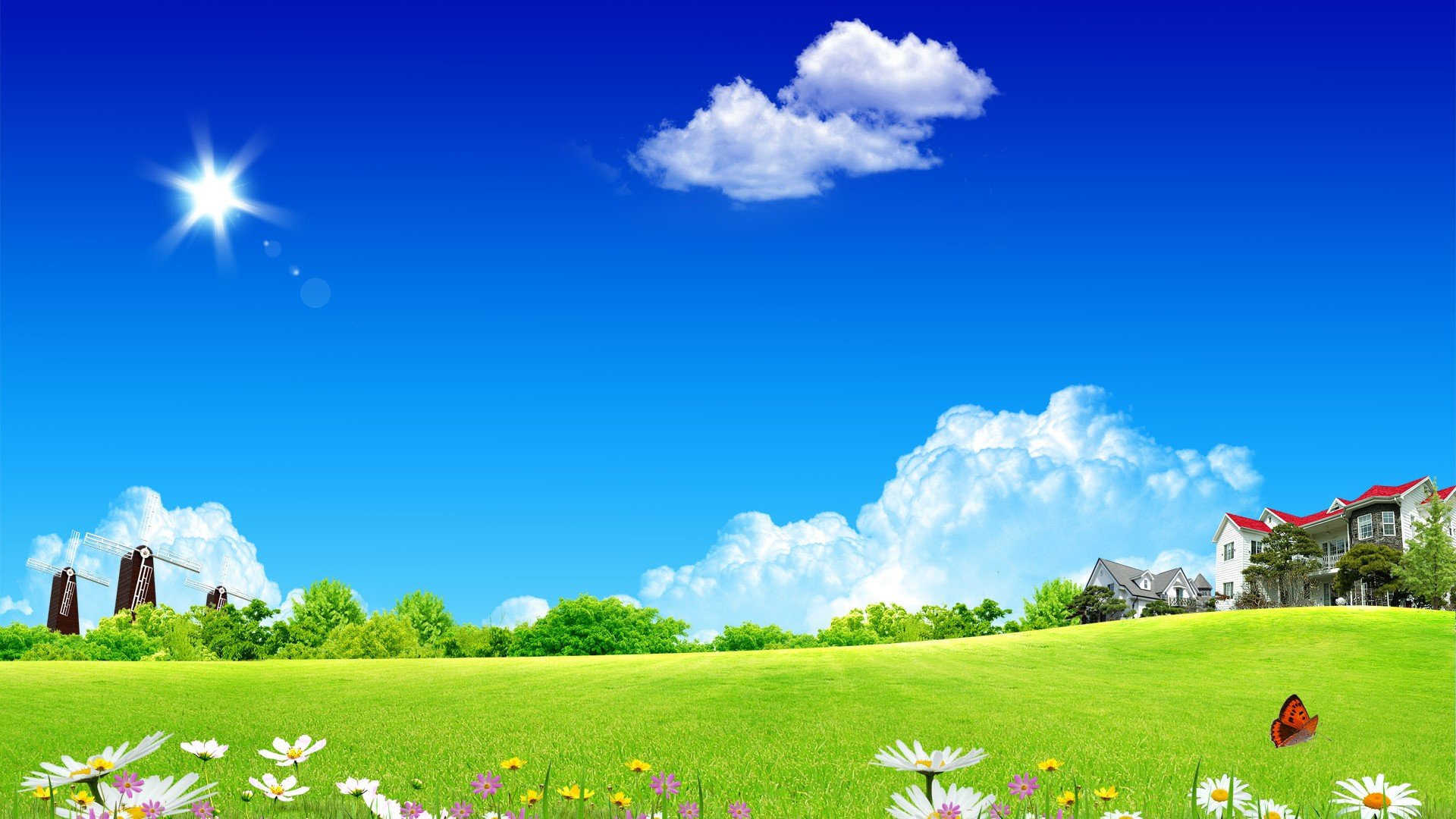 Sunny spring Windows 81 Theme and HD Background