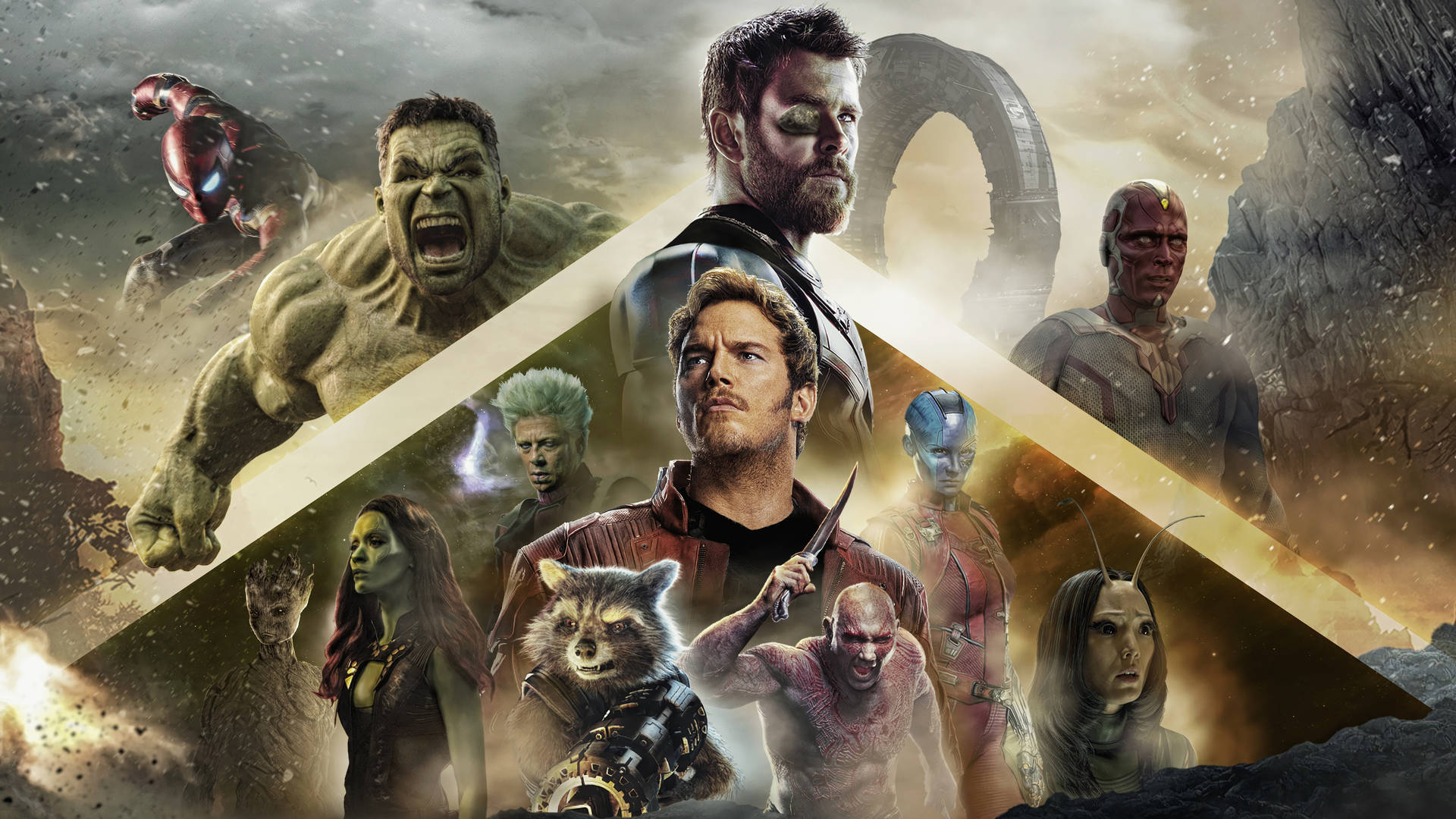 Marvel Desktop Montage Wallpaper