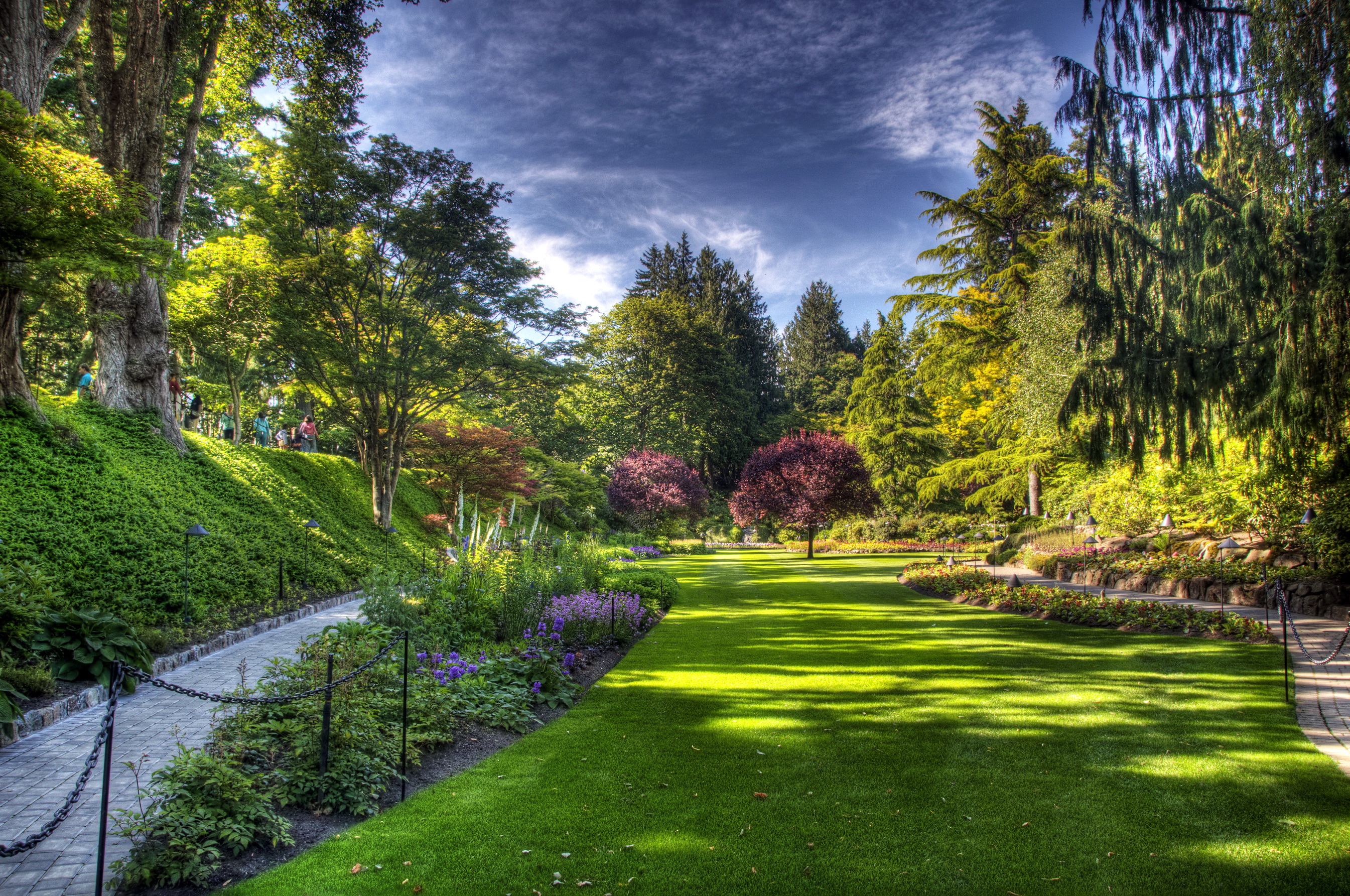 Butchart Gardens Victoria Full HD Wallpaper and Background