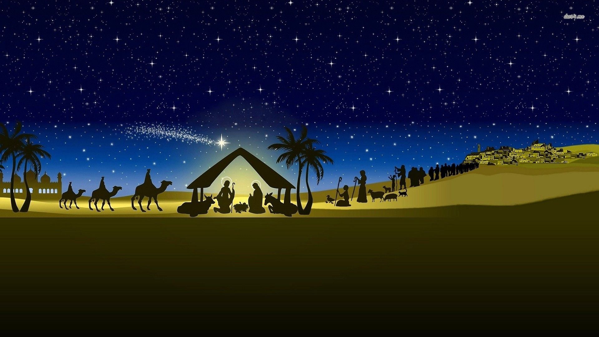 Christian Christmas Nativity Wallpaper Top