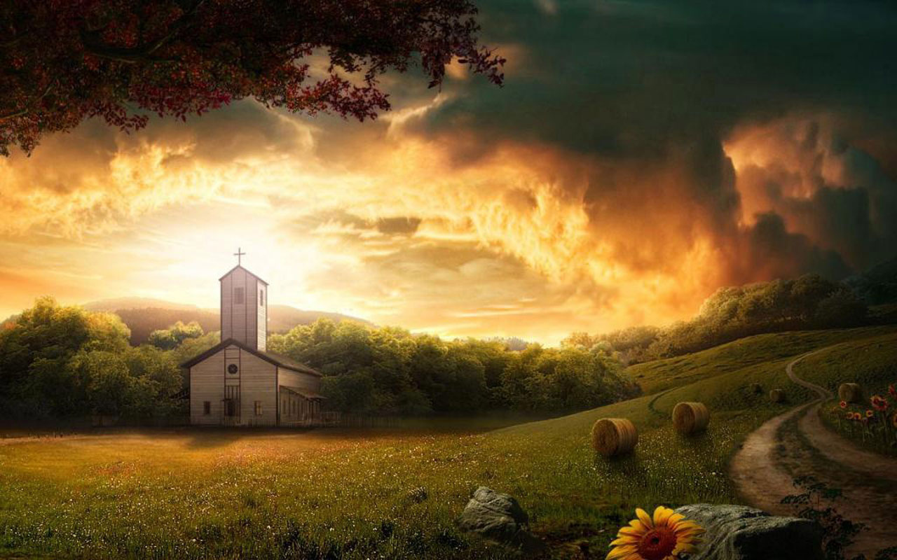 Country Church Wallpaper Click Right And Save As To