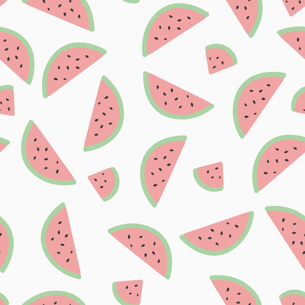 Wild Watermelons In White Pink Green I Love Wallpaper