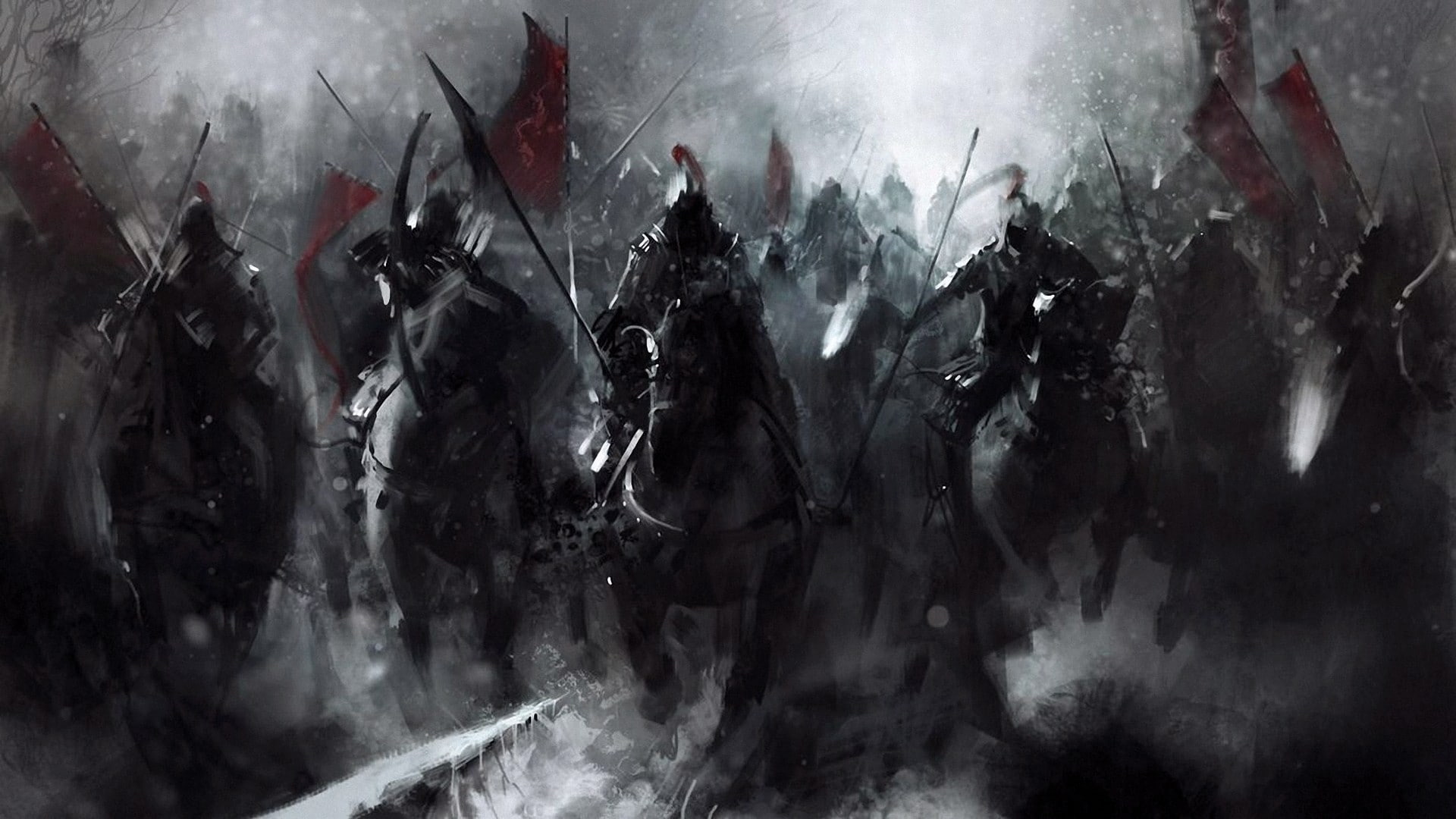 HD Wallpaper Fantasy Art Army Cavalry Bow Medieval Warrior