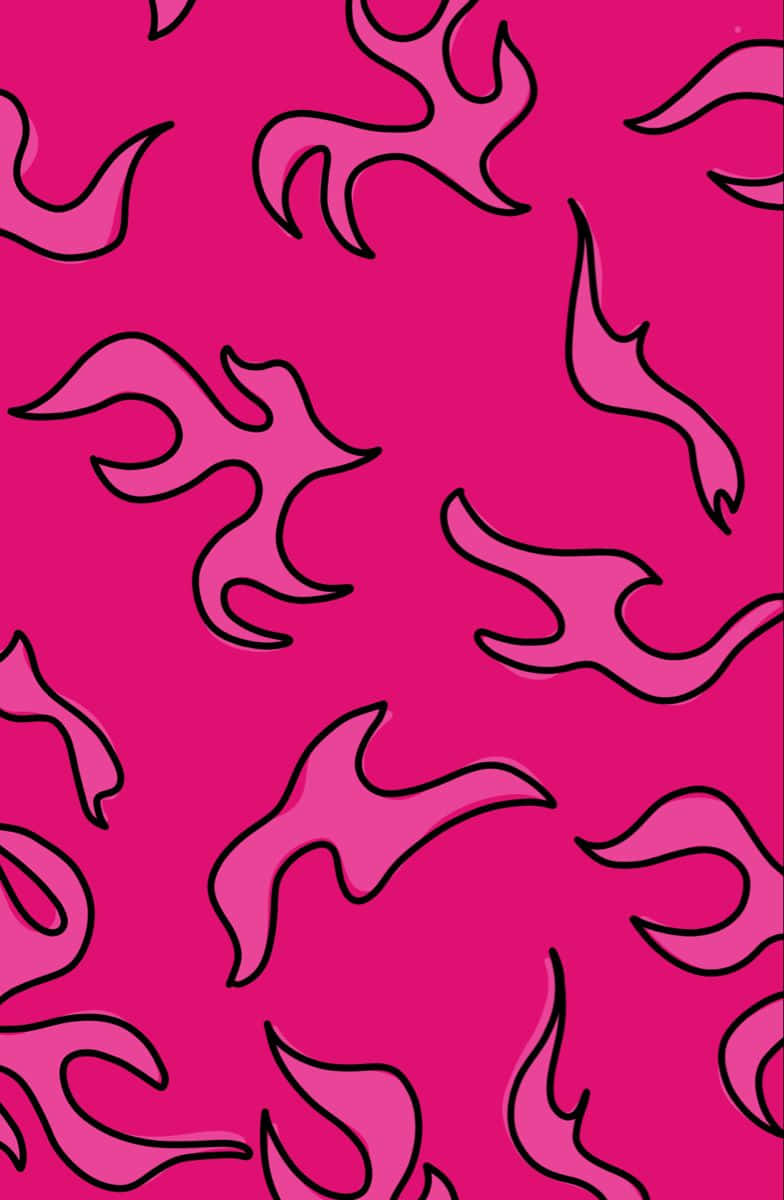 Pink Flames Wallpaper