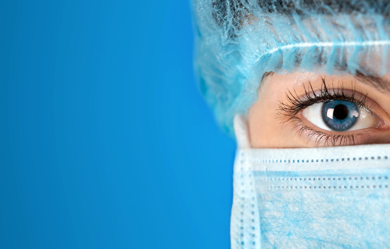 Wallpaper Woman Medicine Blue Eye Nursing Image For Desktop