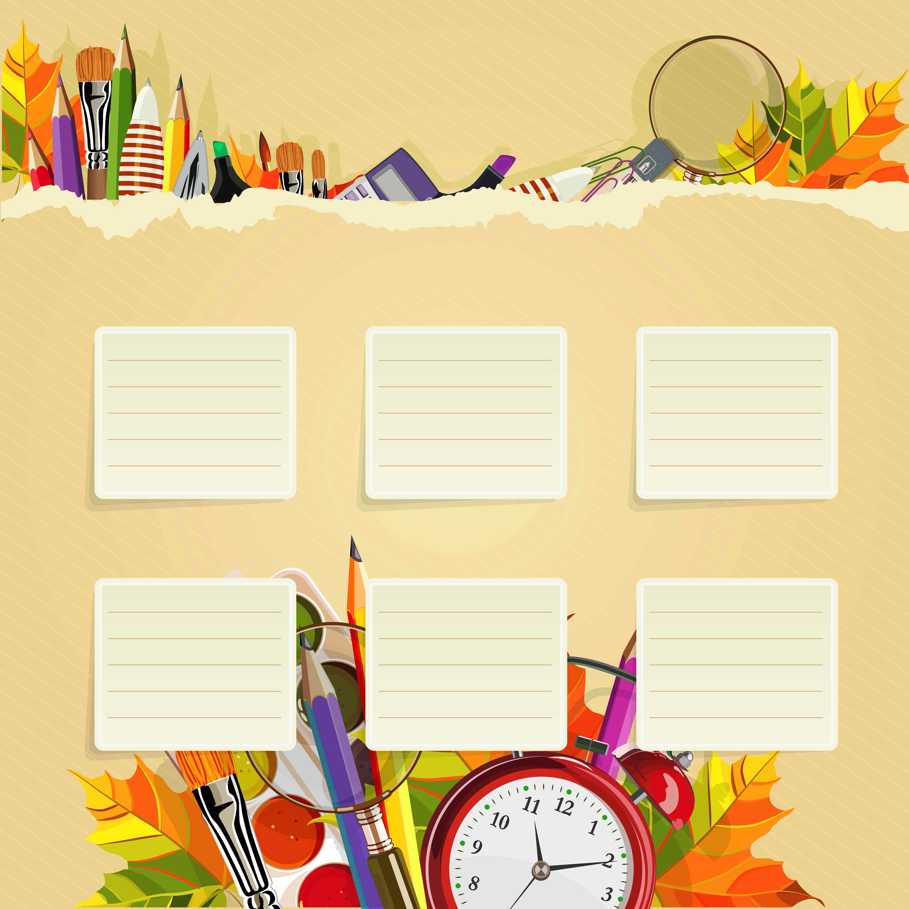 School Schedule Wallpaper Timetable