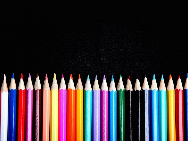 Pencil border colorful craft backgrounds 4k uhd wallpapers