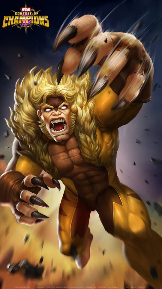 This Sabretooth Wallpaper Will Sink Its Marvel Contest Of