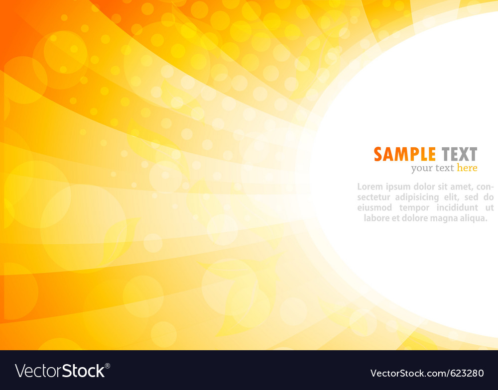 Bright Background In Orange Color Royalty Vector Image