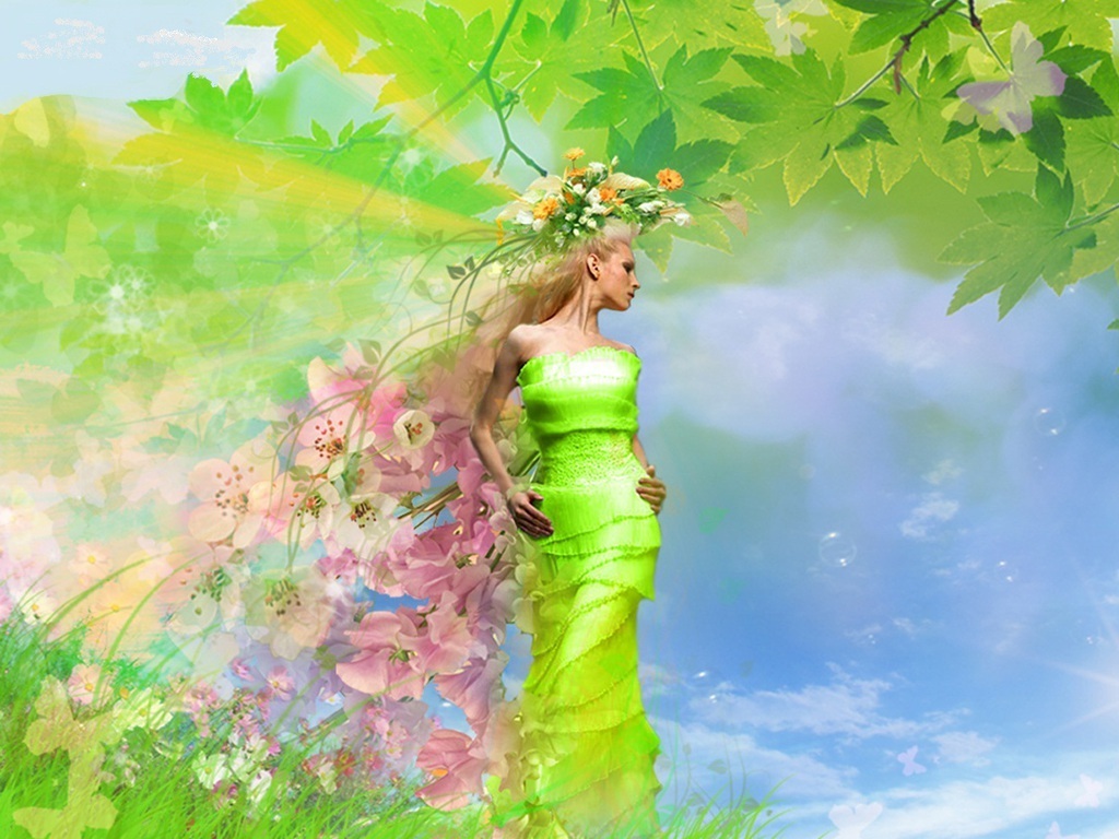 Spring Fairy Fairies Desktop And Mobile Wallpaper Wallippo