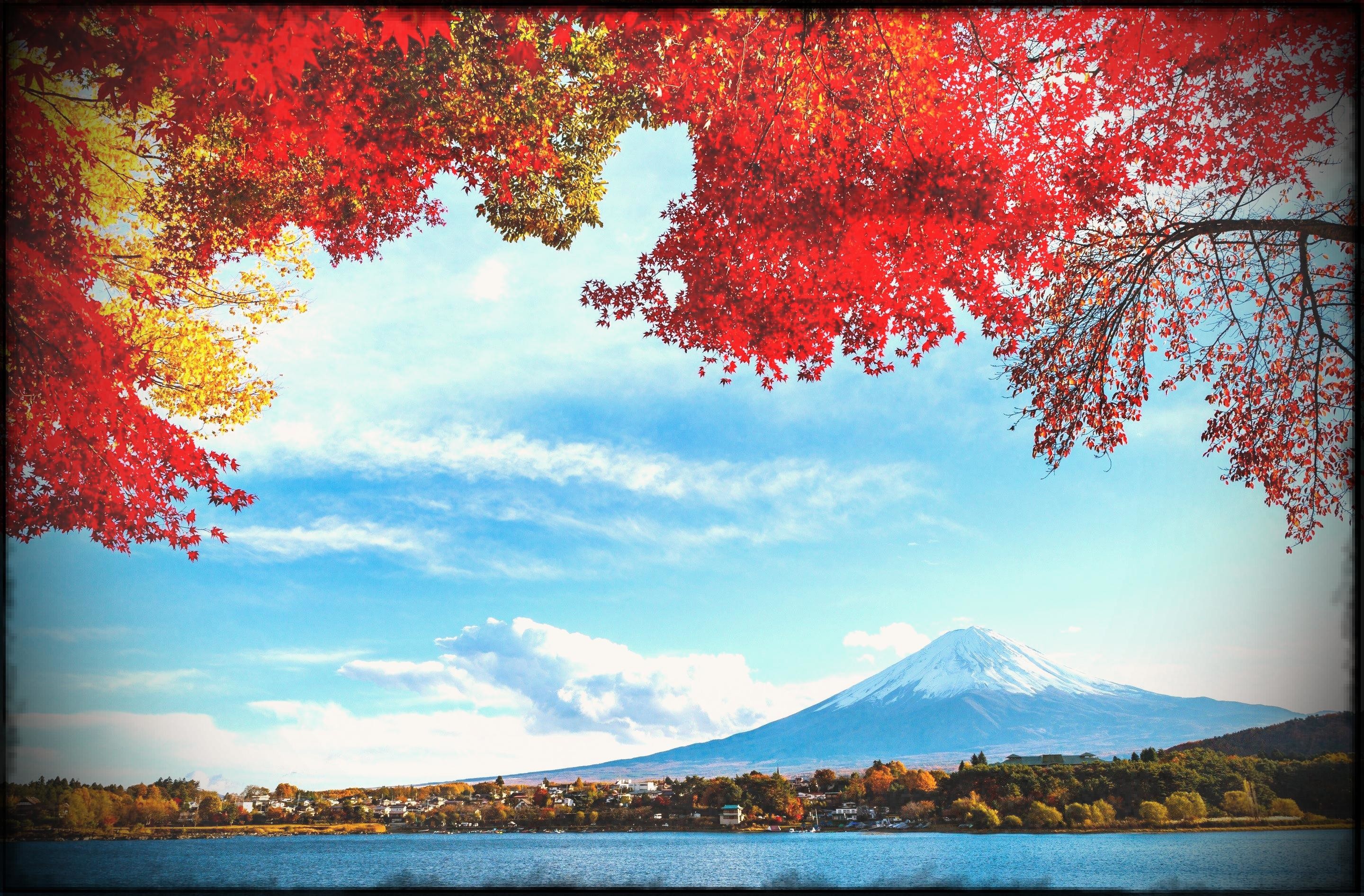 Japanese Landscape Background Image HD Wallpaper