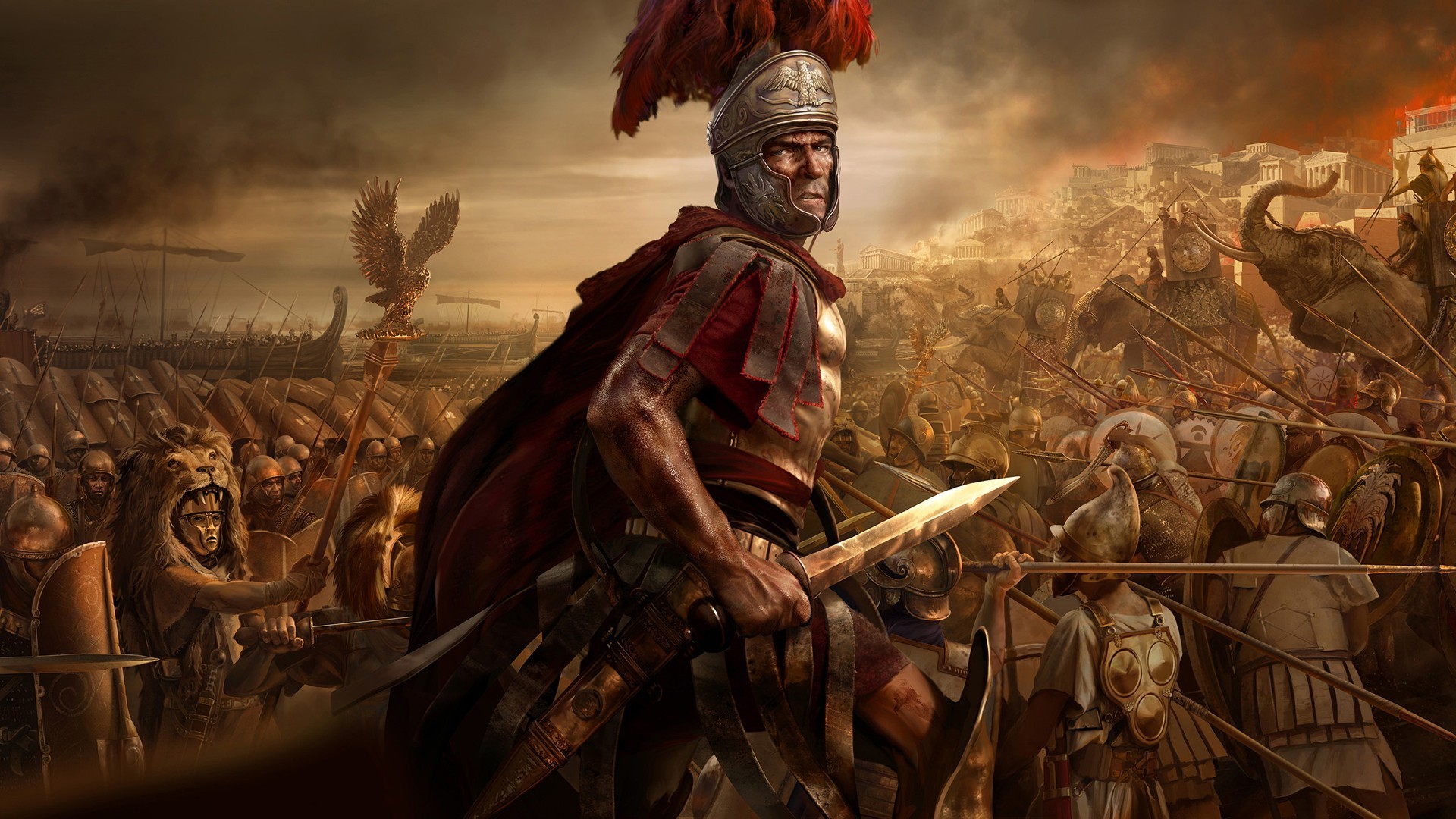 Rome Roman Soldier Sword Warrior Warriors Fantasy Battle Wallpaper