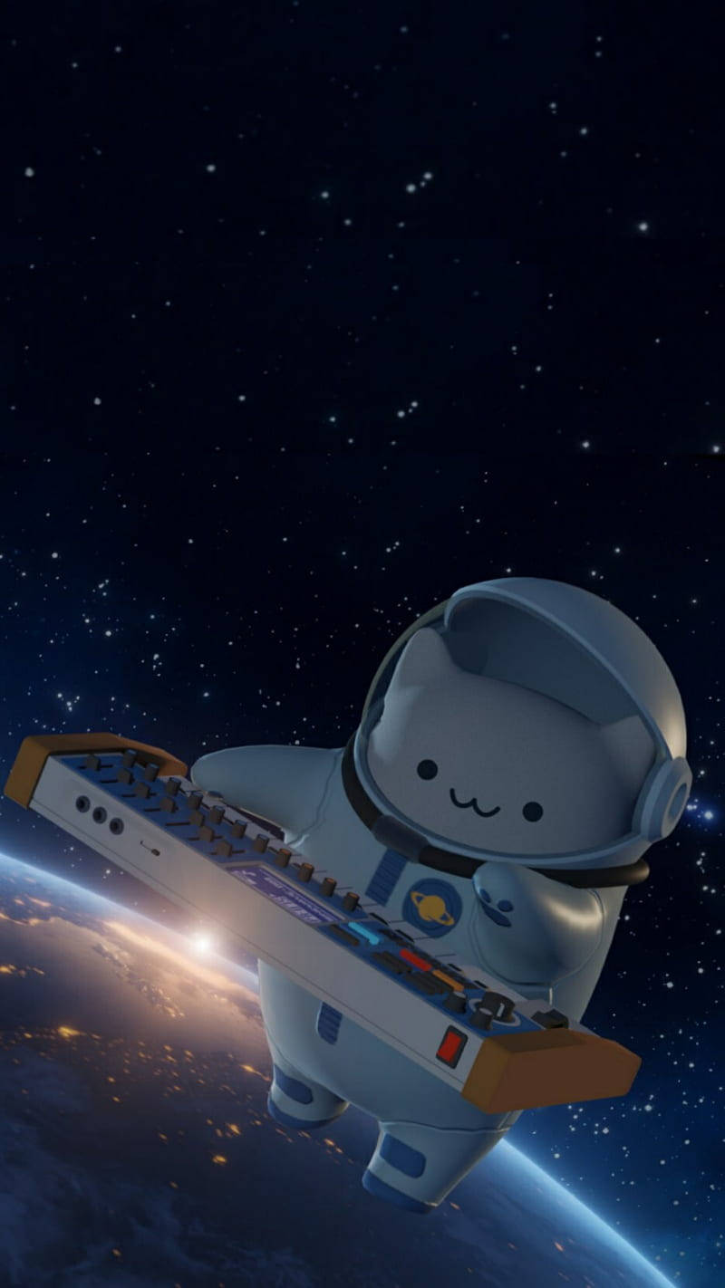Cartoon Astronaut Wallpaper