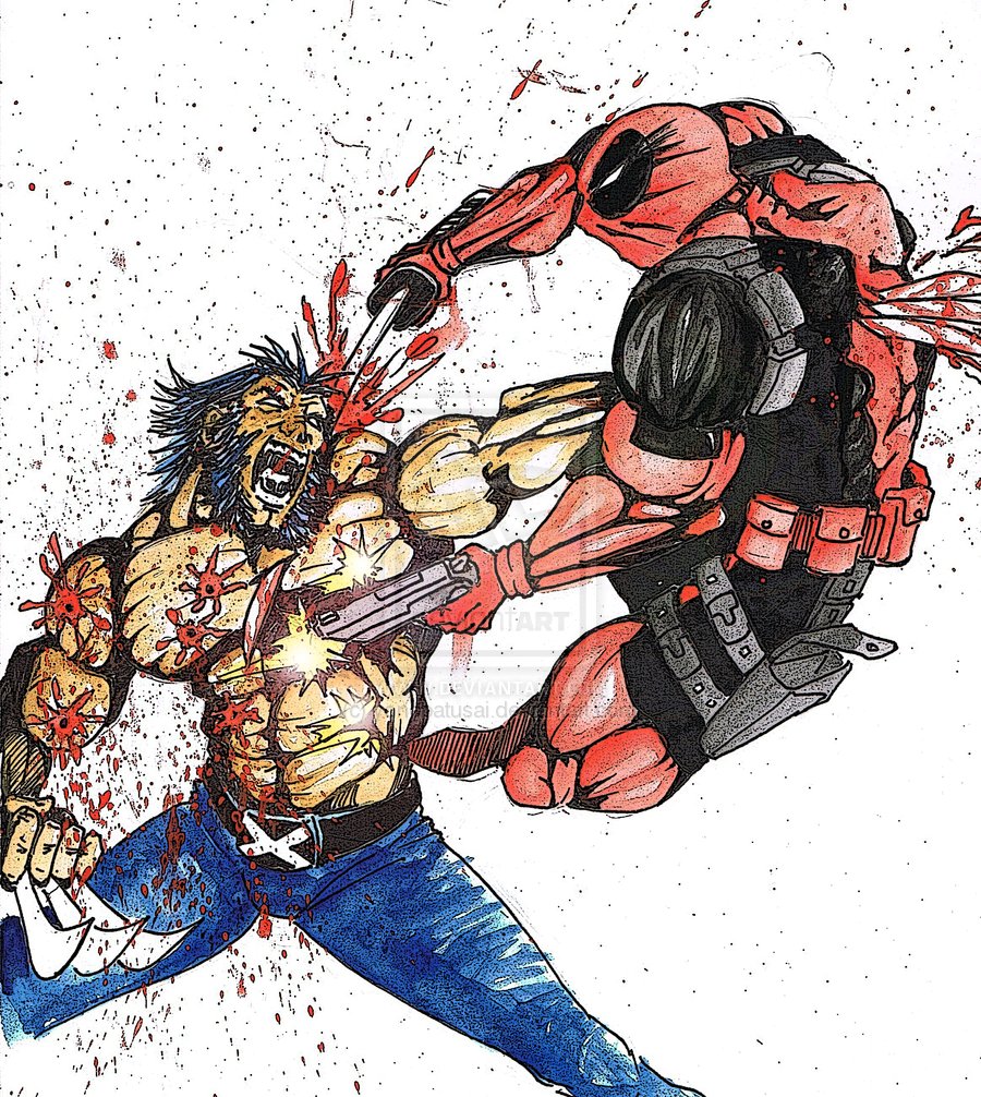 Wolverine Vs Deadpool By Yongbatusai