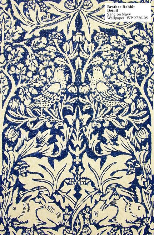 Art Brother Rabbit Brer William Morris Wallpaper Pattern