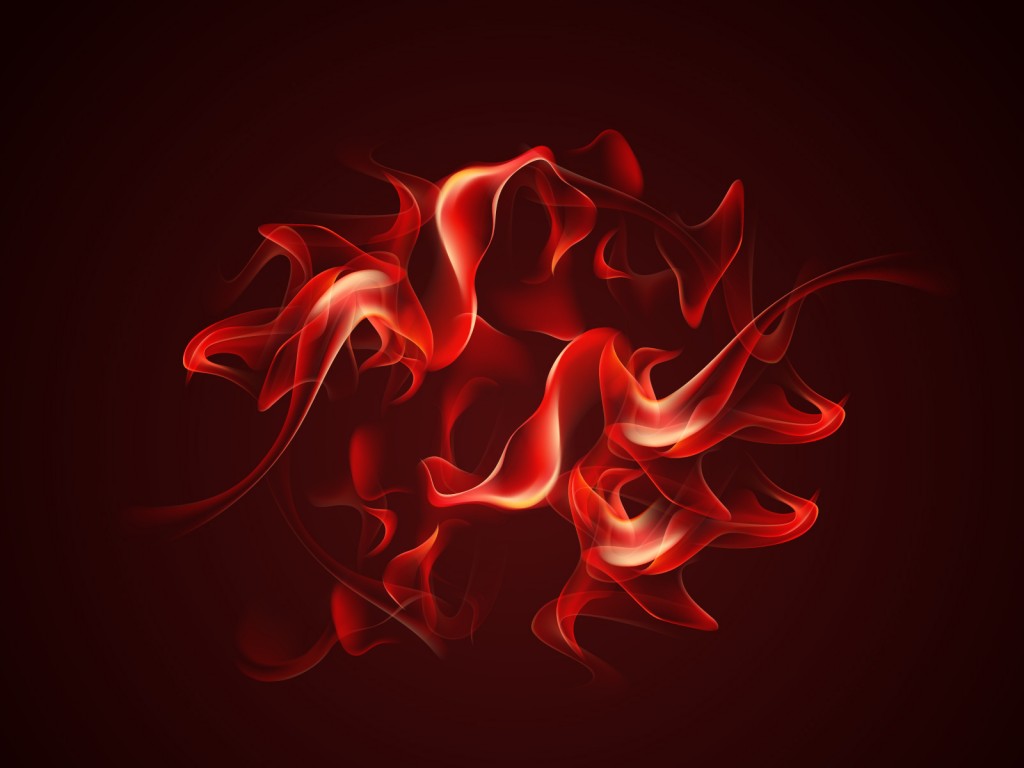 Red Fire Ppt Template Background 3d Black Colors