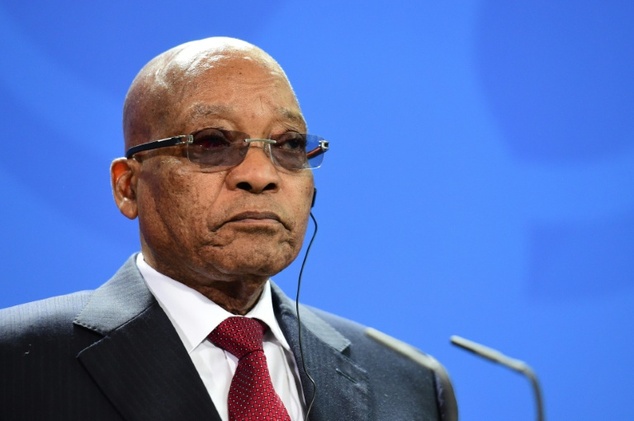President Jacob Zuma Is To Addresses The Nation Against A Background