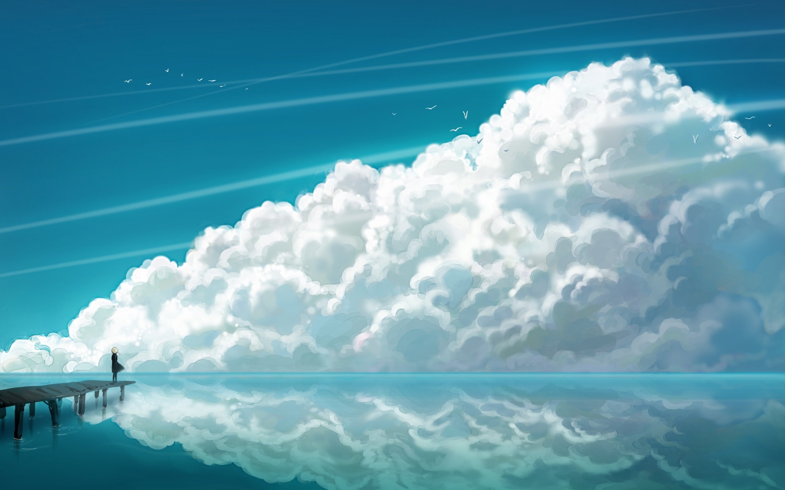 Cloud Wallpaper Anime Art HD Wallpapers Desktop