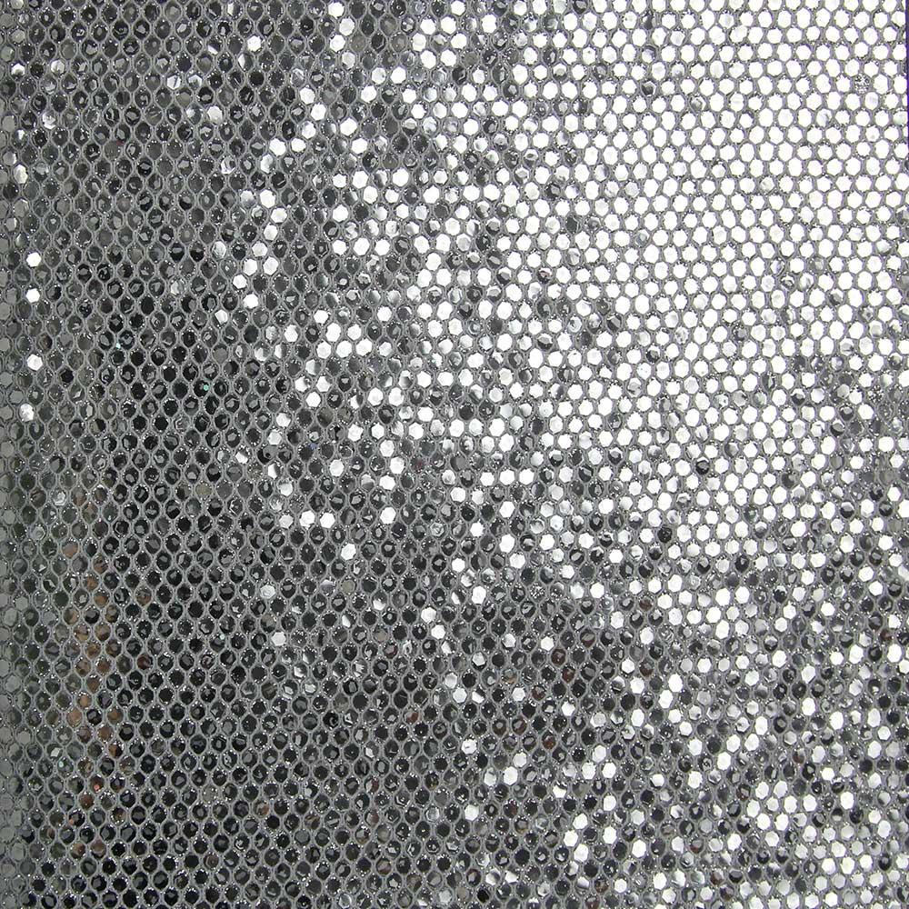 Sample Reflective Silver Sequins Wallpaper By Julian Scott Designs