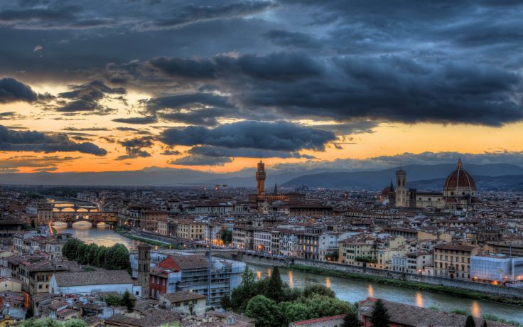 City Florence Renaissance Italy Tuscany Wallpaper