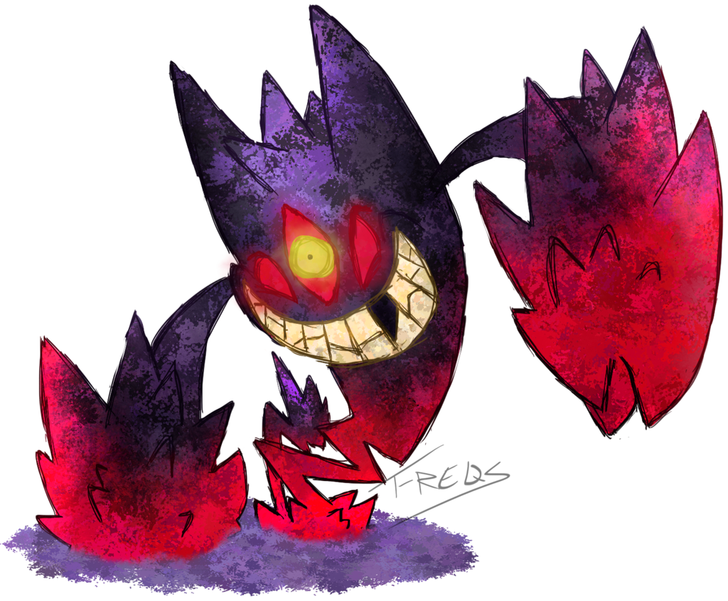 Shiny Mega Gengar- Hex: by UsagiSasami on DeviantArt