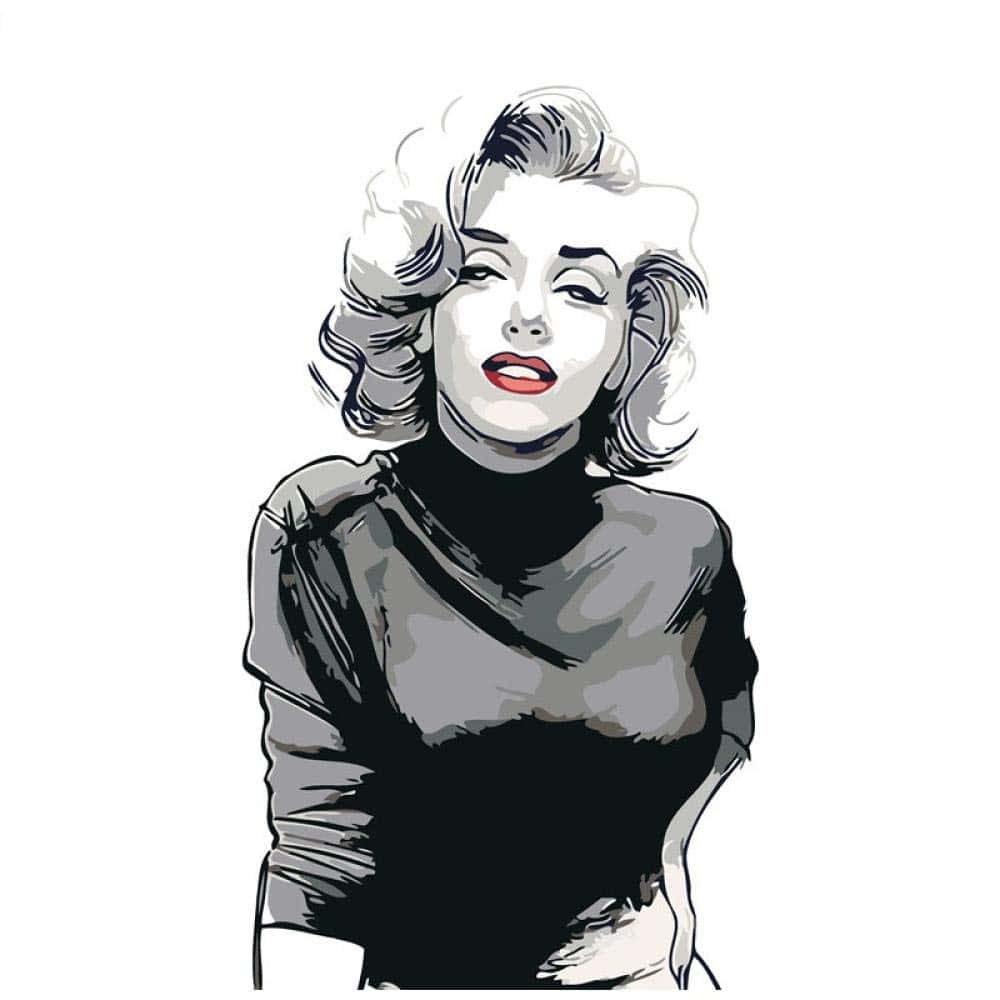 Artistic Black White Drawing Wallpaper