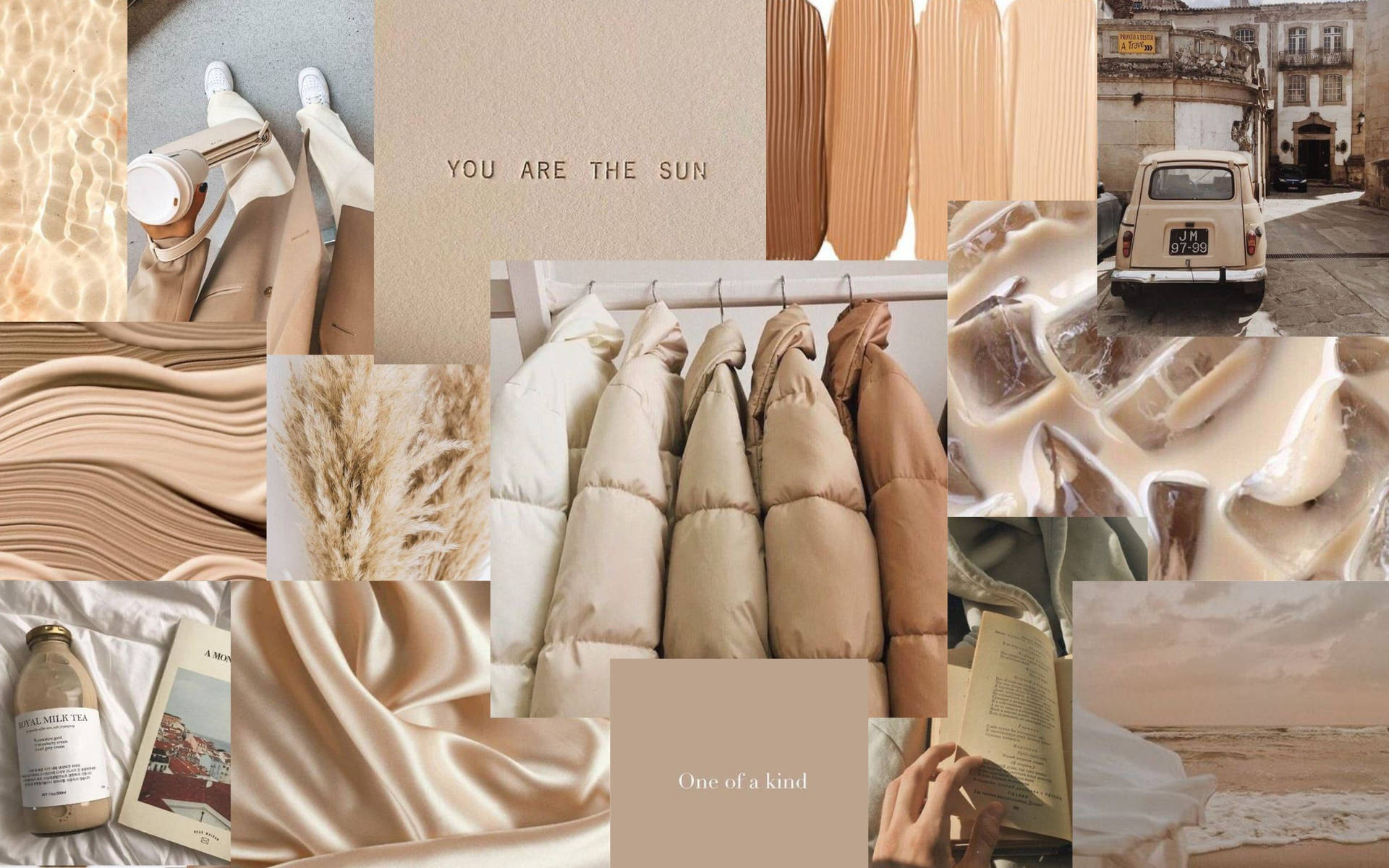 Beige Aesthetic Laptop Wallpaper
