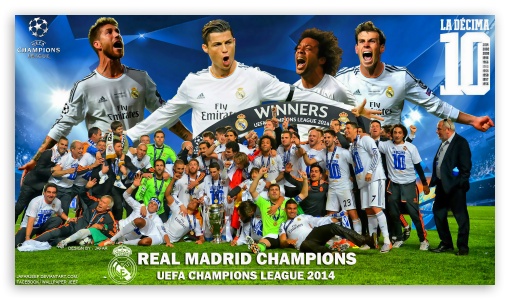 Click Real Madrid Celebrating Wallpaper HD