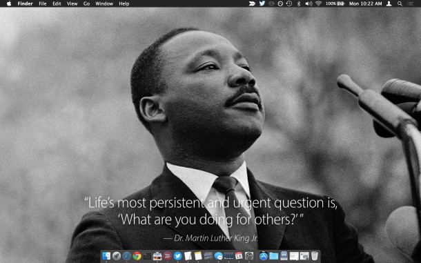 Get An Inspirational Martin Luther King Jr Quote Wallpaper