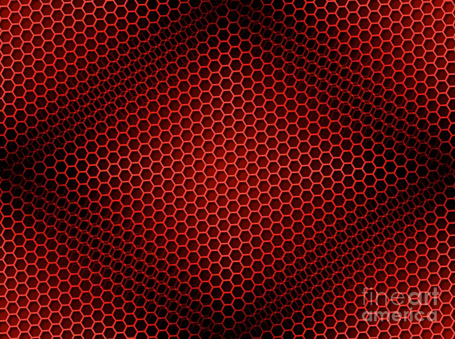 Honeyb Background Seamless Red Digital Art