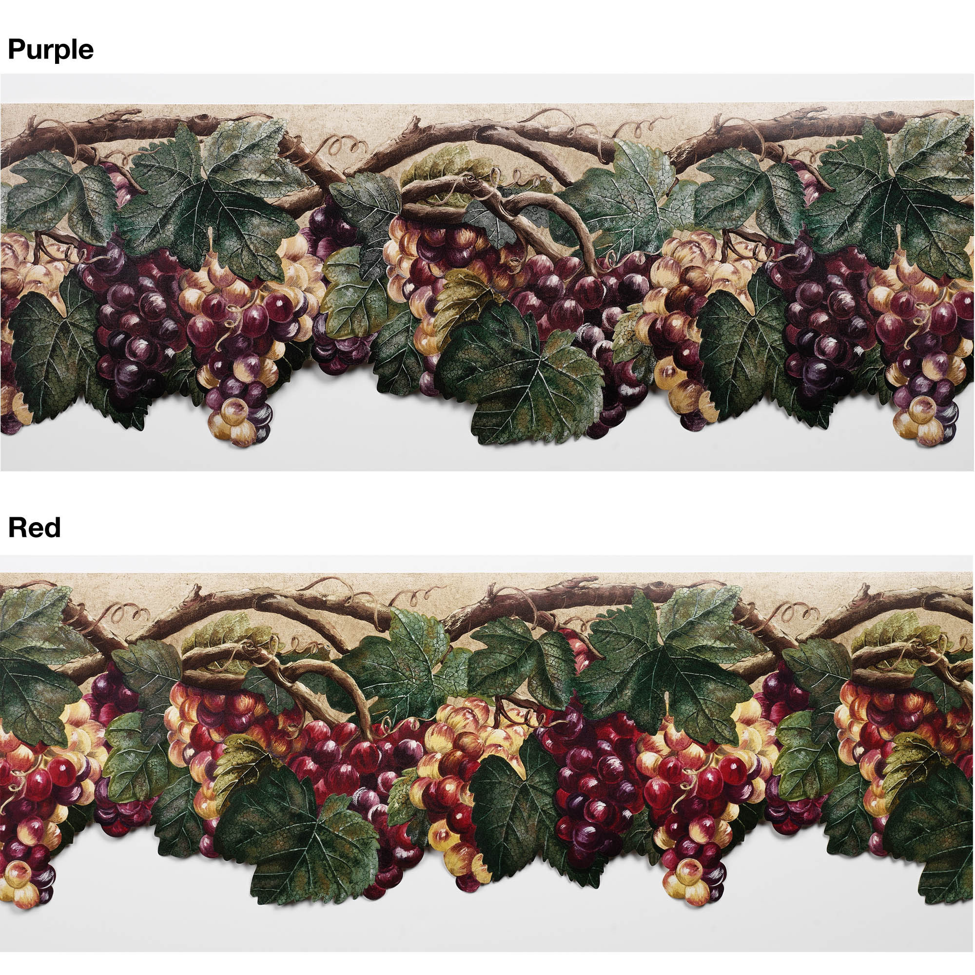 Timeless Grape Wallpaper Border