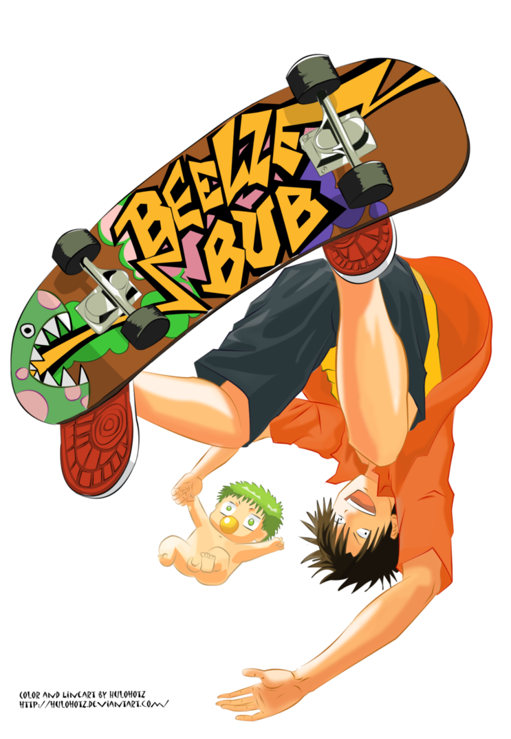 Oga Tatsumi Skateboard   Beelzebub by Hulohotz on