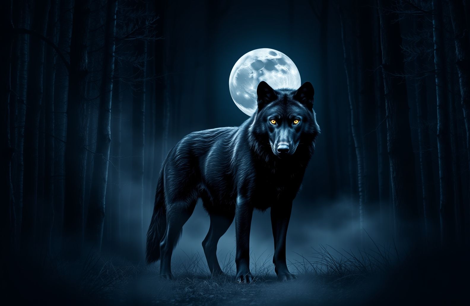 Black Wolf Wallpaper