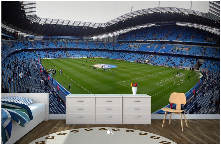 Custom D Stereoscopic Wallpaper Manchester City Etihad Stadium
