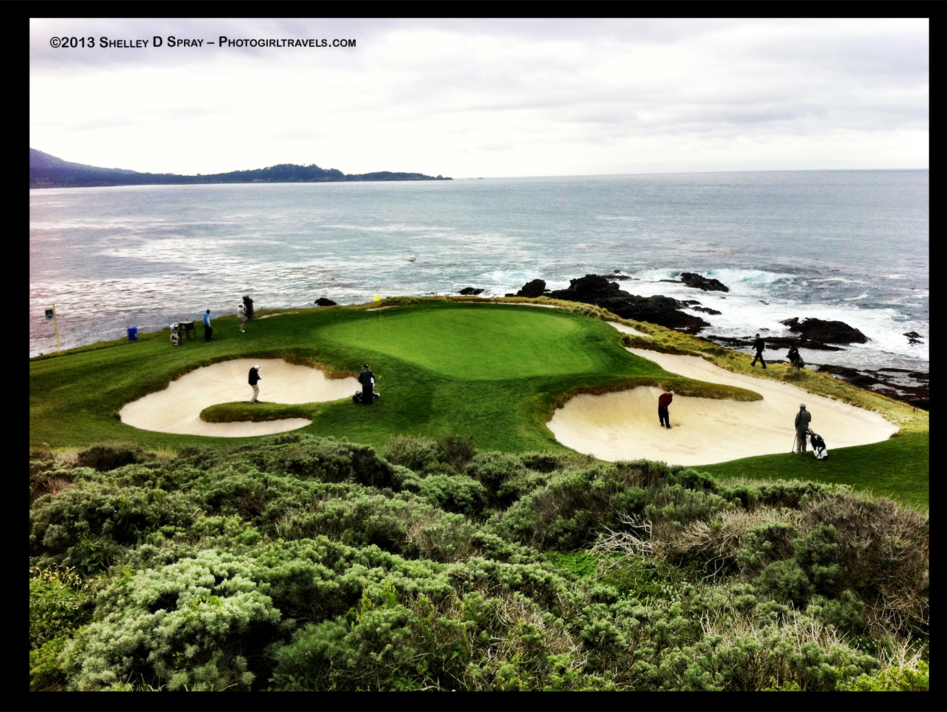 Pin Hole Pebble Beach Ocean Scenes Monterey Golf HD Wallpaper