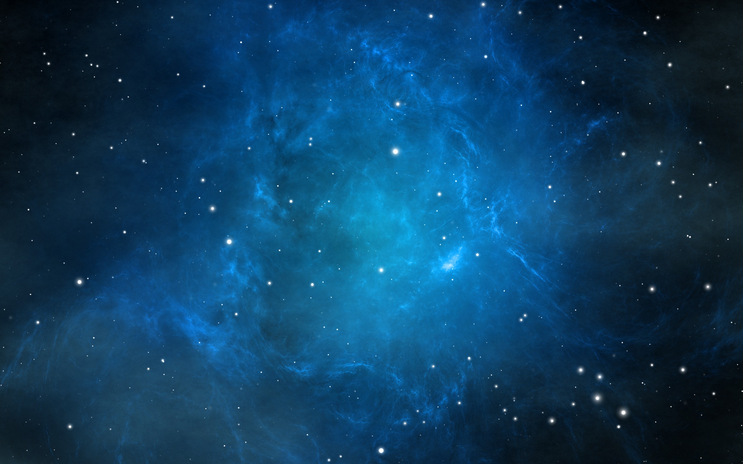 Stars In Blue Background HD Wallpaper
