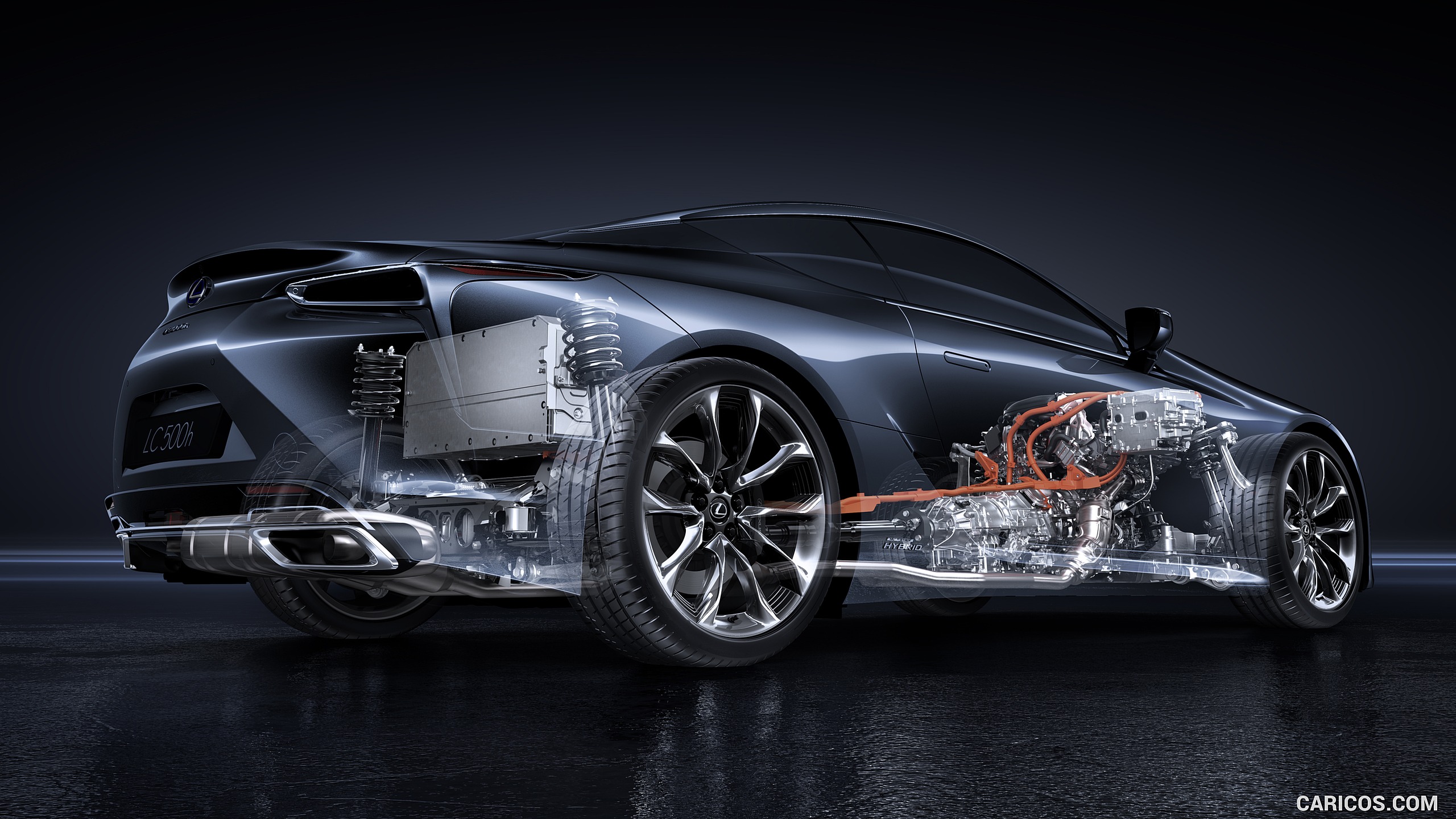 2017 Lexus LC 500h   Phantom View of the Hybrid Technology Caricos