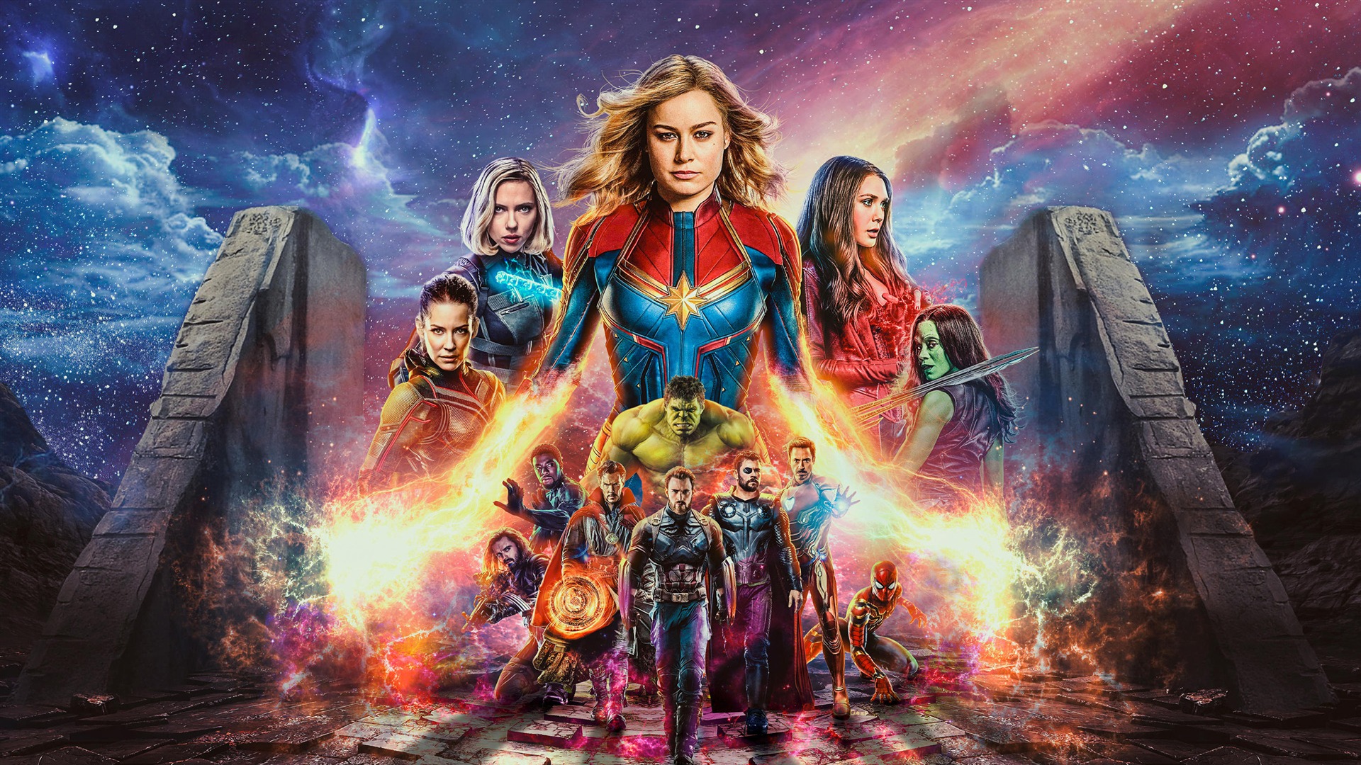 Captain Marvel Avengers Endgame Movie Wallpaper High Quality