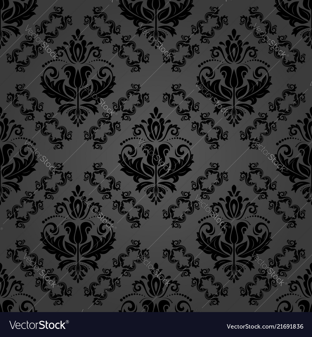 Orient Seamless Dark Background Royalty Vector Image