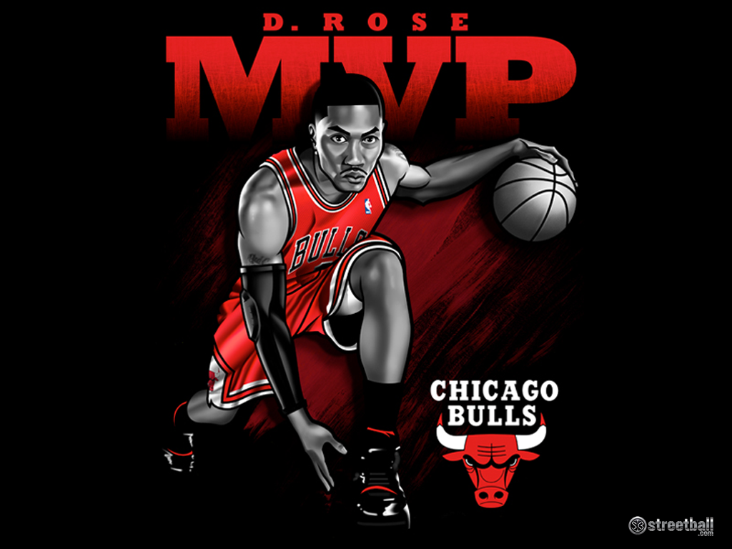 chicago bulls derrick rose background