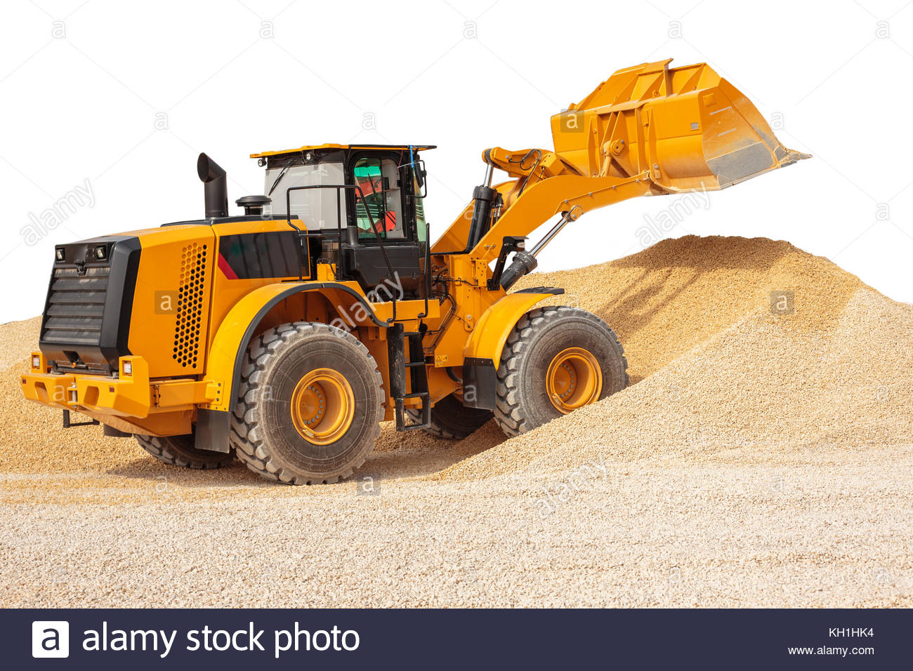 Backhoe Loader Or Bulldozer Excavator With Clipping Path