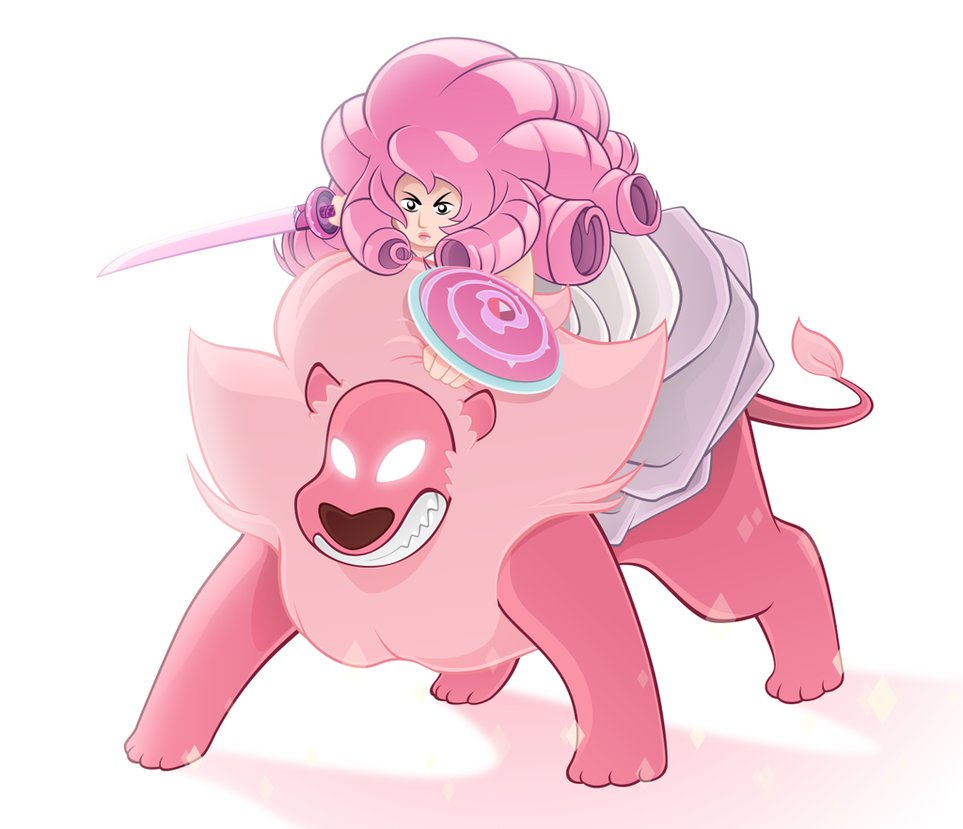 Rose Quartz Lion Steven Universe By Lingcon