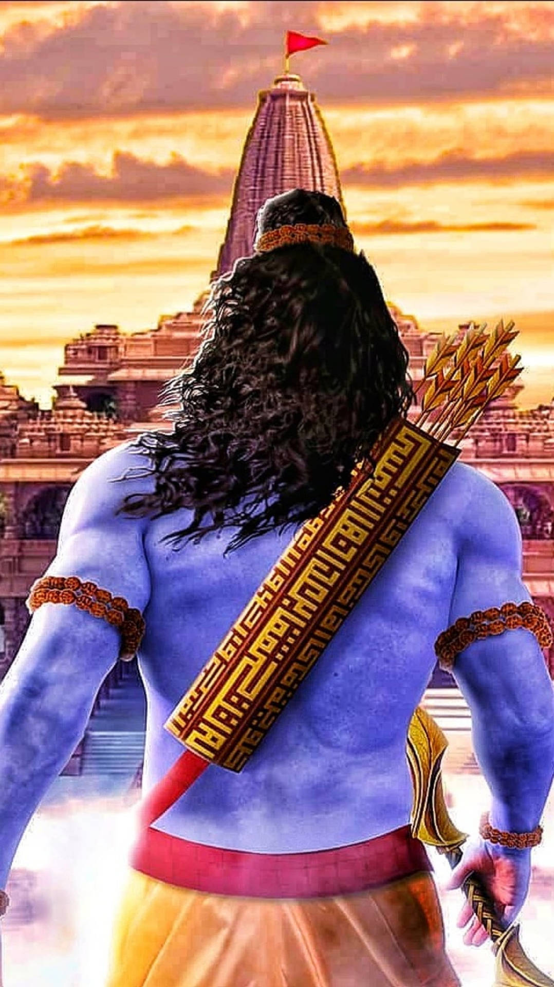 Jai Shri Ram Flag Image HD Online Wallpaper