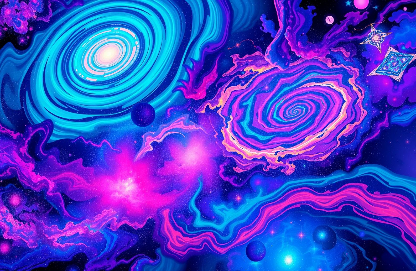 Trippy Space Wallpaper