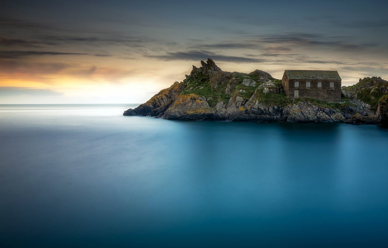 Wallpaper Sea Shore Cornwall Polperro Image For Desktop
