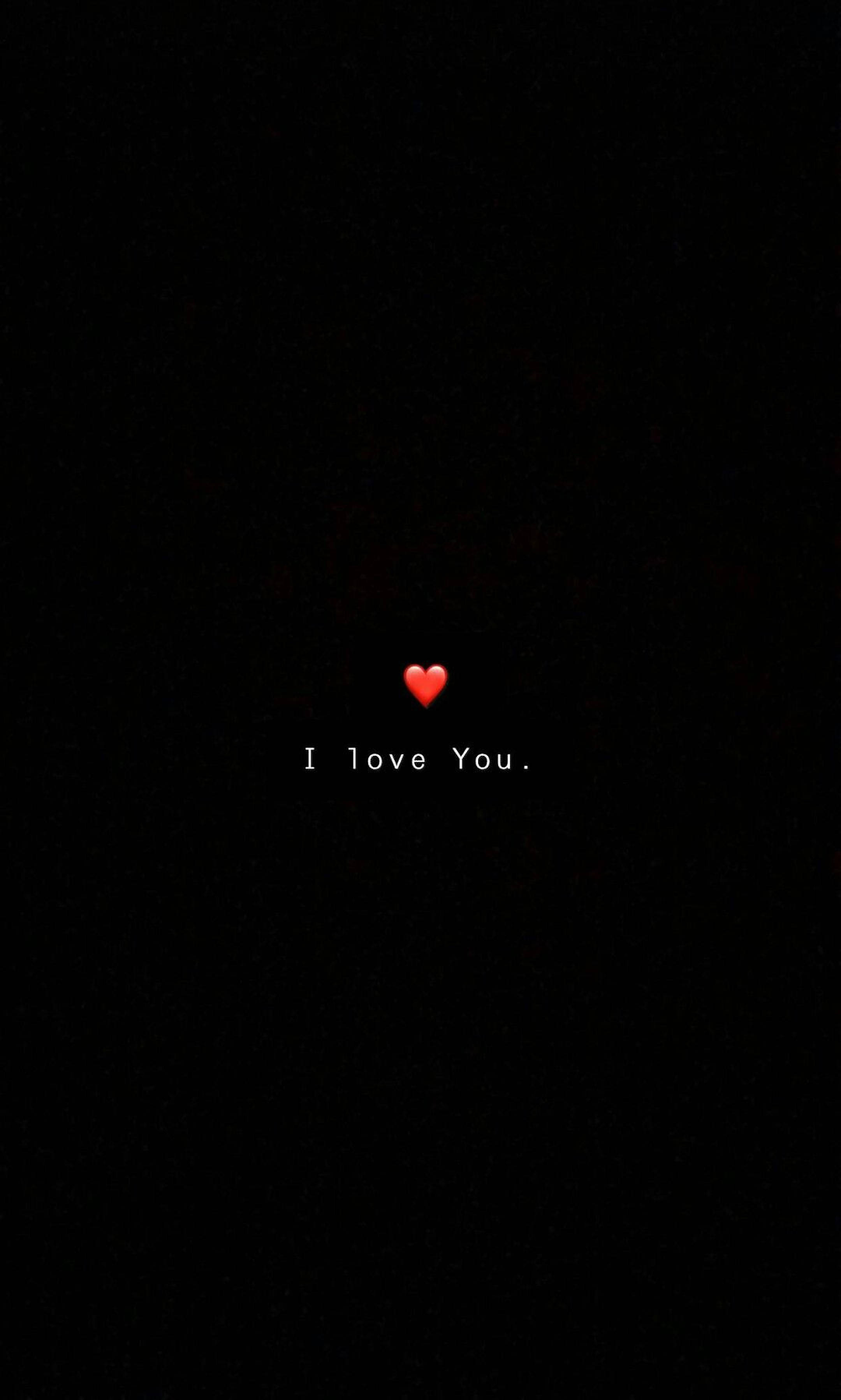 I Love You Heart Emoji Wallpaper