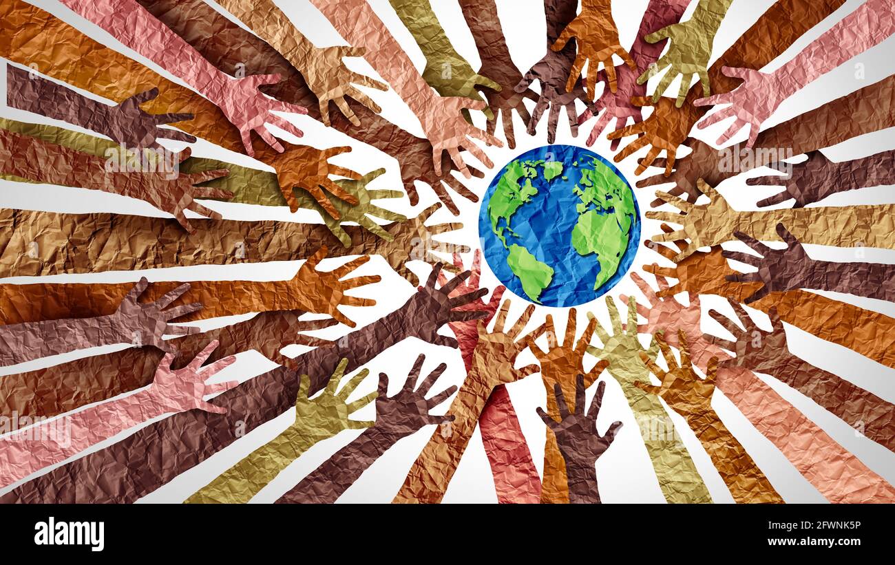 World culture earth day and global diversity and international