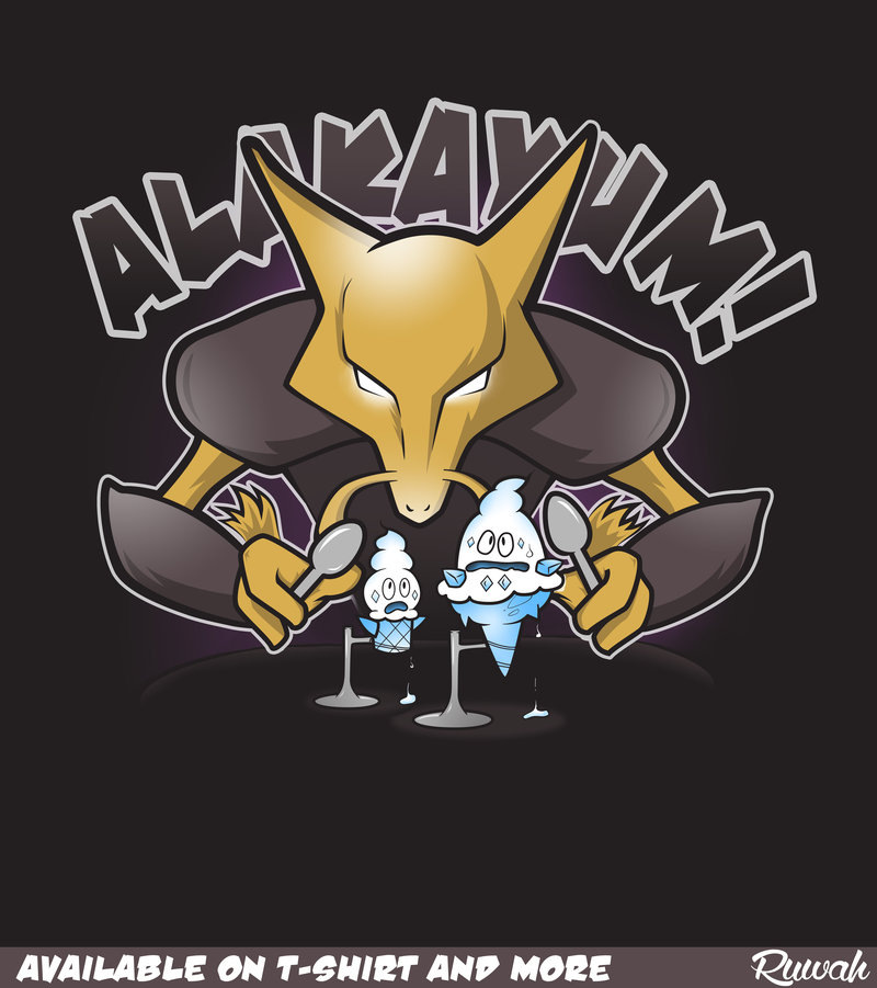 Alakayum Alakazam Pokemon T Shirt By Ruwah
