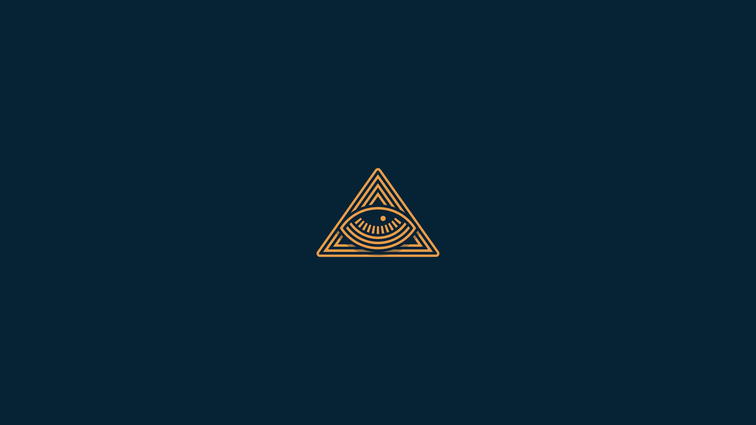 Eye Of Providence Wall Paper Graphic Design Blue Background