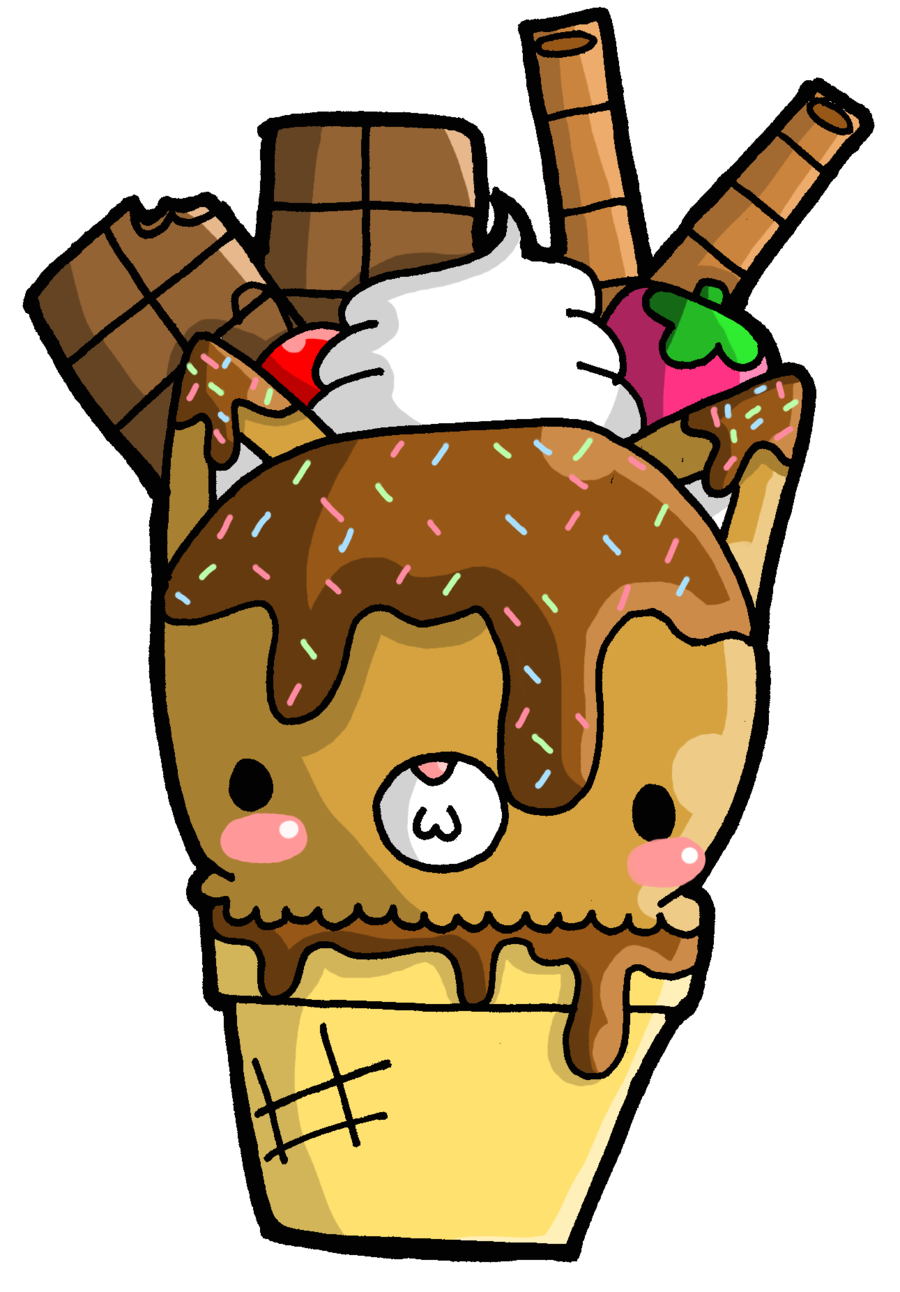 doll ice cream cartoon